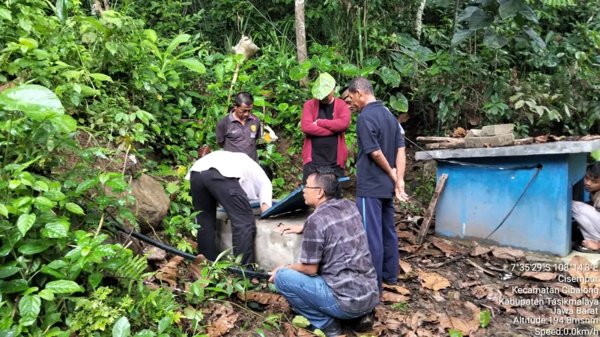 Proyek SPAM Rp432 Juta di Cibalong Tasikmalaya Disorot, Warga Mengeluh Belum Setetes Pun Air Mengalir SPAM Cibalong