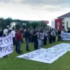 aksi diam hari buruh di Kota Tasikmalaya