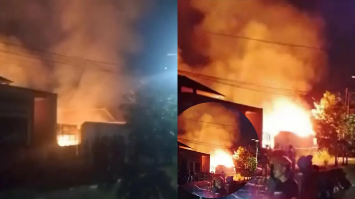 pabrik hanger terbakar di Tamansari Tasikmalaya