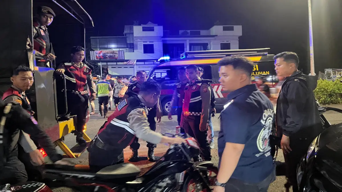 polisi amankan motor knalpot brong