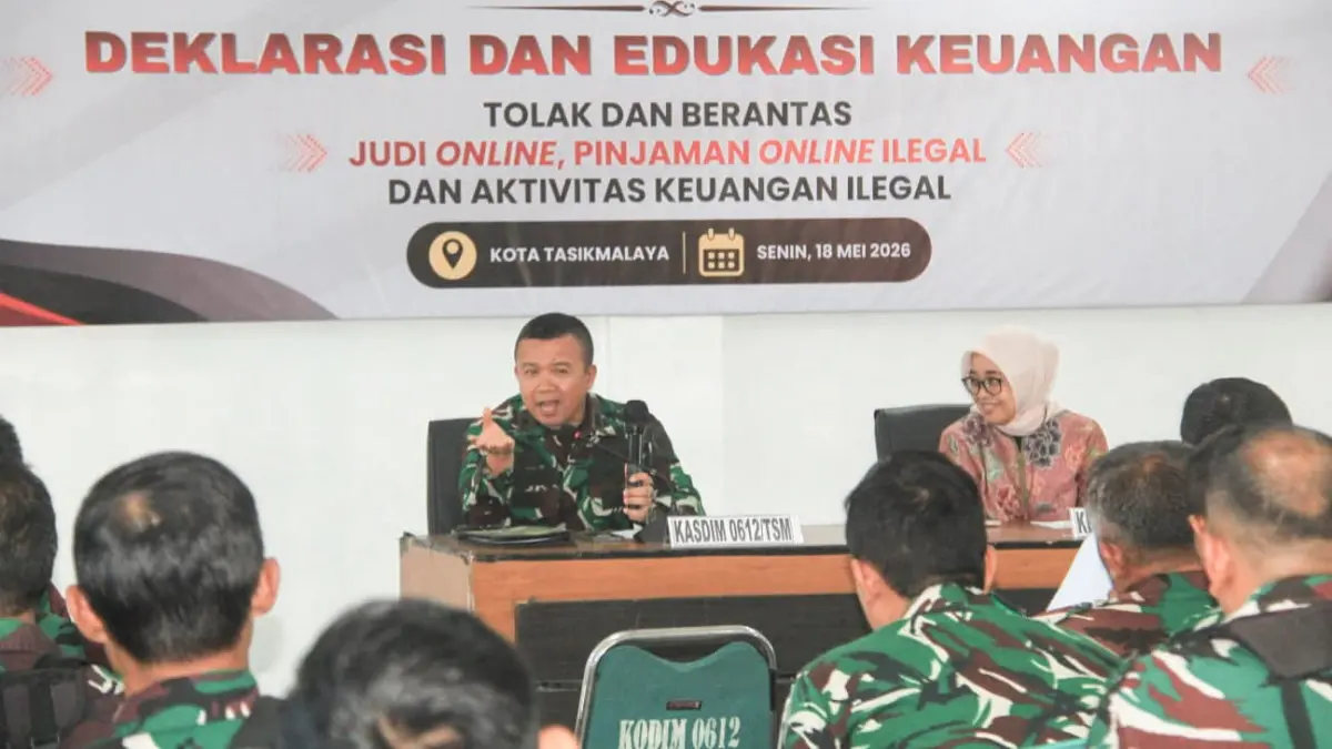 Kodim 0612 Tasikmalaya tolak judi online