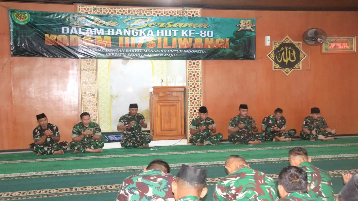 Kodim 0612 Tasikmalaya gelar doa bersama HUT Kodam III Siliwangi