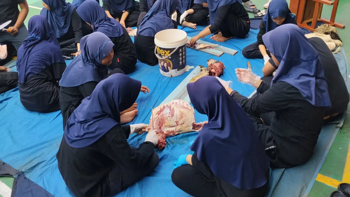 Kurban Hidup Lagi di SMPN 4 Tasikmalaya, Siswa Belajar Berbagi Lewat 1 Sapi dan 3 Domba kurban SMPN 4 Tasikmalaya