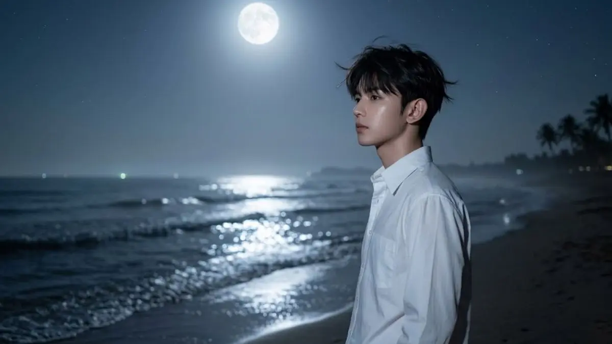 Ide Prompt Gemini AI Untuk Membuat Foto di Pantai Saat Malam Hari Prompt Gemini AI