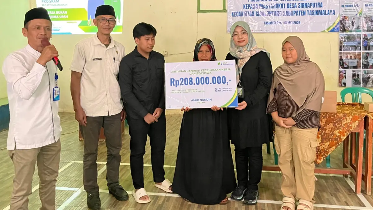 Keluarga Petani Tasikmalaya Terima Santunan hingga Rp 208 Juta dari BPJS Ketenagakerjaan Petani Tasikmalaya