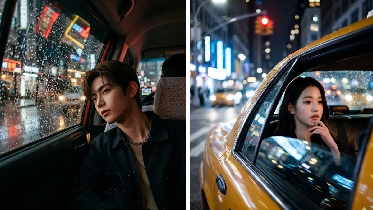 Ide Prompt Gemini AI Untuk Bikin Foto di Taksi yang Dramatis Saat Malam Hari Prompt Gemini AI