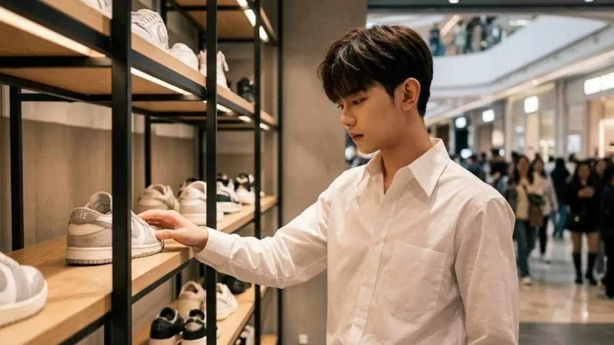 Ide Foto di Toko Sepatu dengan Prompt Gemini AI yang Dramatis Prompt Gemini AI