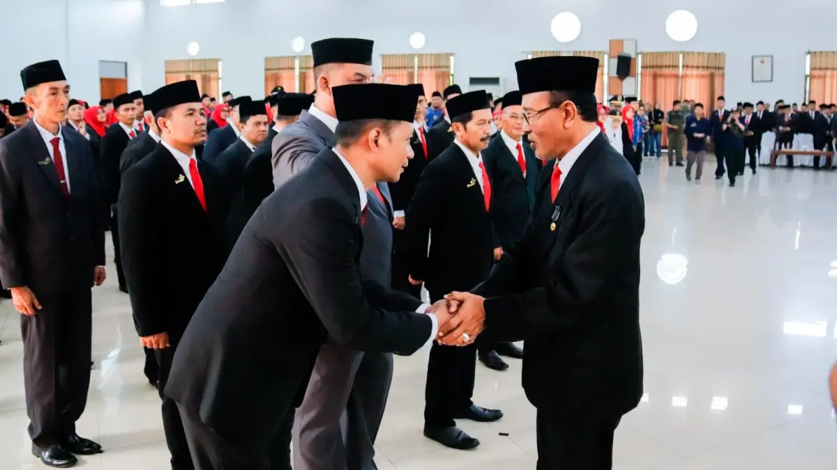pelantikan ratusan asn ciamis