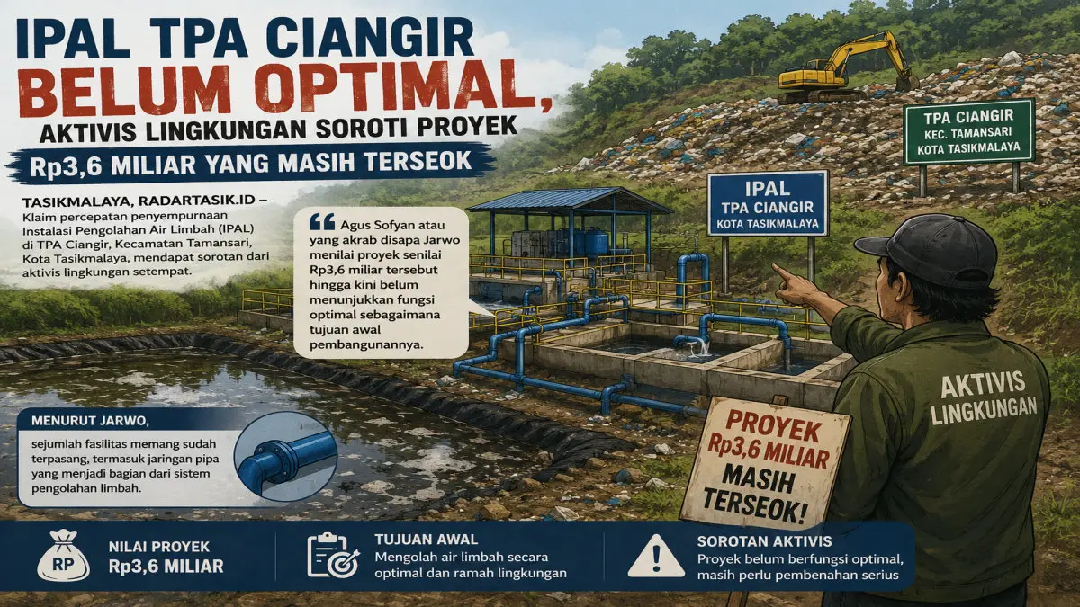 IPAL TPA Ciangir belum optimal