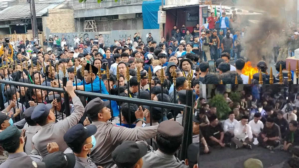 Demo Tolak Kenaikan BBM di Tasikmalaya Sempat Memanas, DPRD Janji Kirim Delapan Tuntutan ke DPR RI demo tolak kenaikan BBM di Kota Tasikmalaya