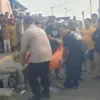 pengendara motor meninggal di JB Simpang Tugu Kujang Tasikmalaya