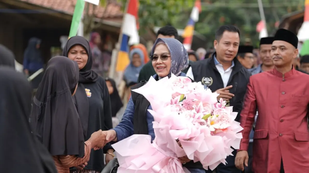 Peresmian perbaikan jembatan cantilan pangandaran