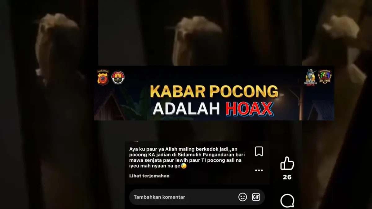 Isu Teror Pocong Beredar di Pangandaran, Polisi Tegaskan Hoaks Isi teror pocong di Pangandaran