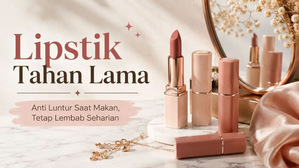 5 Lipstik Tahan Lama Sekali Oles Langsung Cover Sempurna, Awet Hingga 12 Jam! Lipstik Tahan Lama