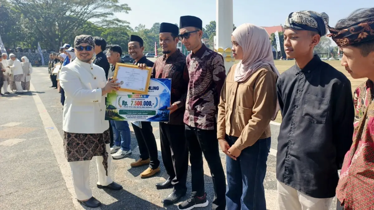 Poskamling Cintapada Raih Juara II Tingkat Kabupaten Tasikmalaya, Harumkan Nama Sodonghilir Pos kamling juara