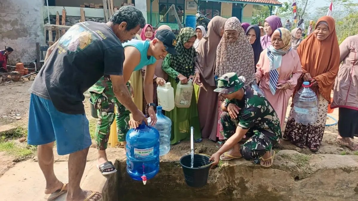 Sumur Bor TMMD Ke-129 Penuhi Kebutuhan Air Bersih Warga Parungponteng Tasikmalaya Krisis air parungponteng