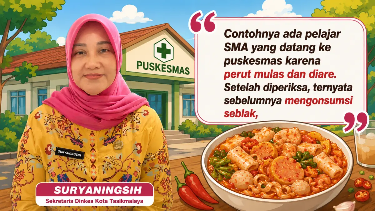 Kasus Diare Kota Tasikmalaya Tembus 11.115, Ada yang Karena Seblak Pedas Kasus diare, dinkes kota tasikmalaya, seblak