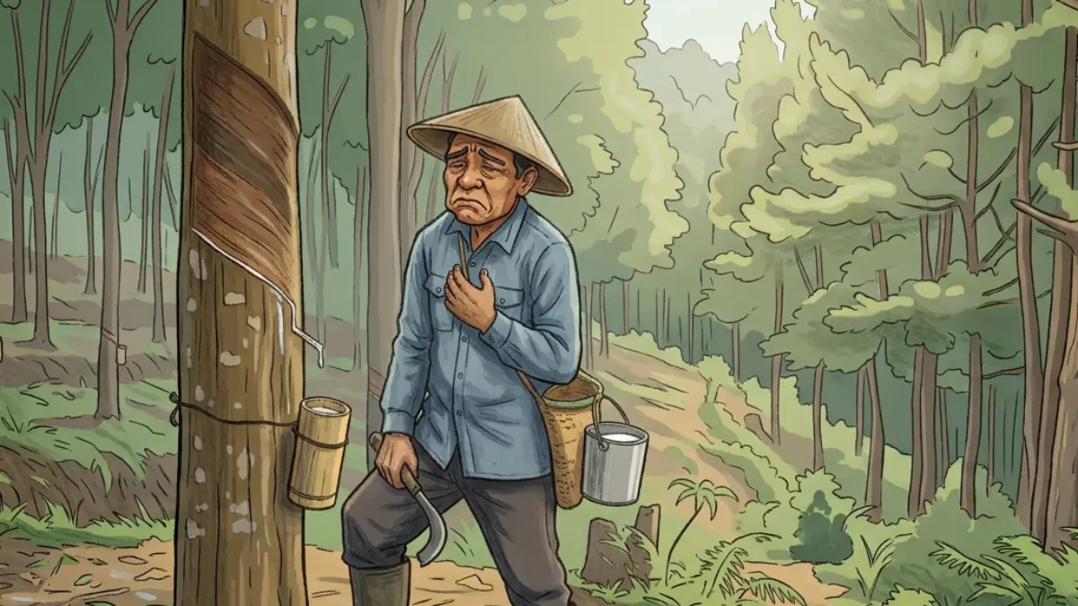 Konflik Agraria, Petani Karet di Pangandaran Diduga Jadi Korban Intimidasi Petani karet pangandaran korban intimidasi