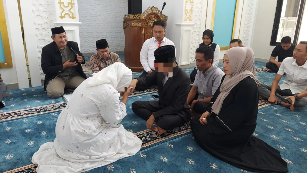 Akad Nikah di Balik Jeruji Polres Tasikmalaya Kota kala Cinta Menunggu Keadilan tahanan Polres Tasikmalaya Kota menikah