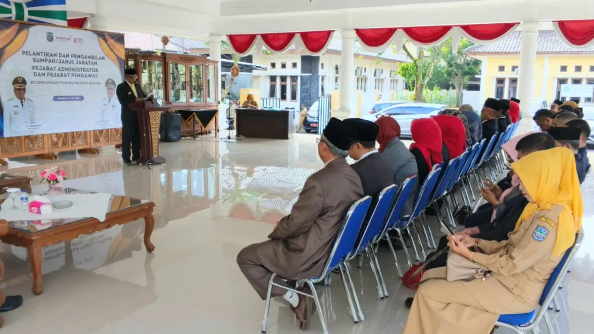 Pesan Wali Kota Banjar saat Pelantikan PNS, Hindari Penyalahgunaan Wewenang! Pelantikan pns