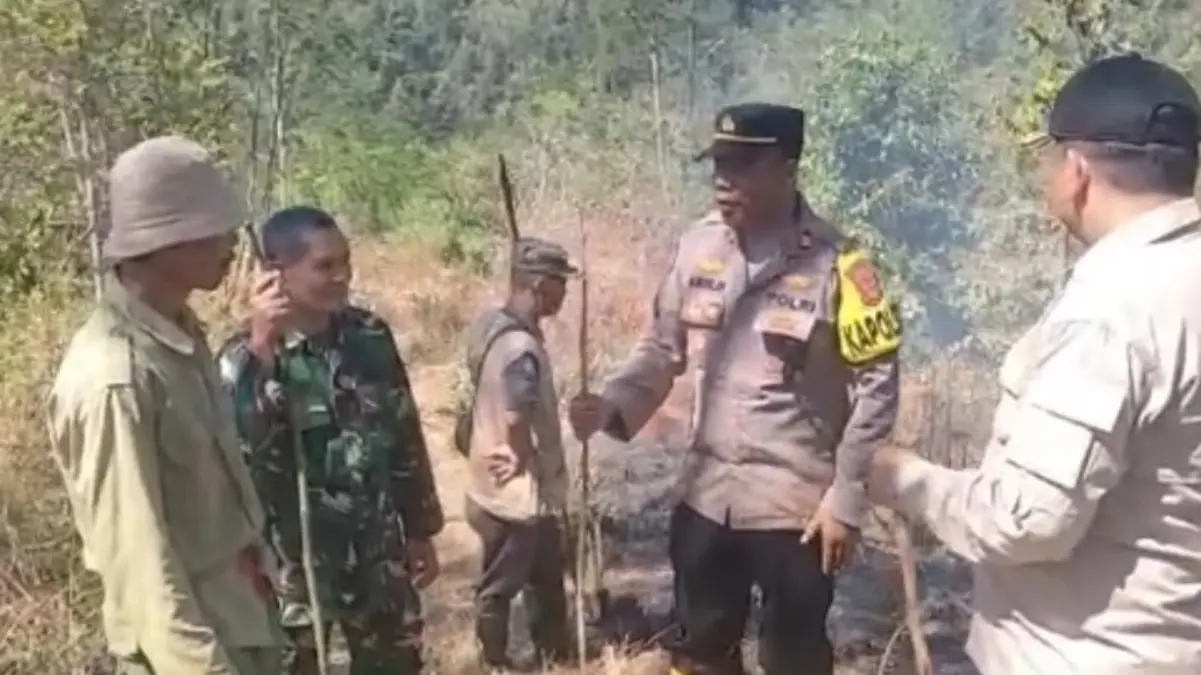 Petugas Gabungan Awasi Hutan di Garut, Antisipasi Kebakaran Patroli