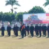kolone senjata Brimob HUT Bhayangkara Tasikmalaya