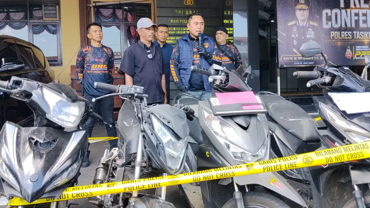 Polisi Bongkar Jaringan Curanmor Tasikmalaya yang Beraksi di 9 TKP, Satu Pelaku DPO komplotan curanmor Tasikmalaya ditangkap