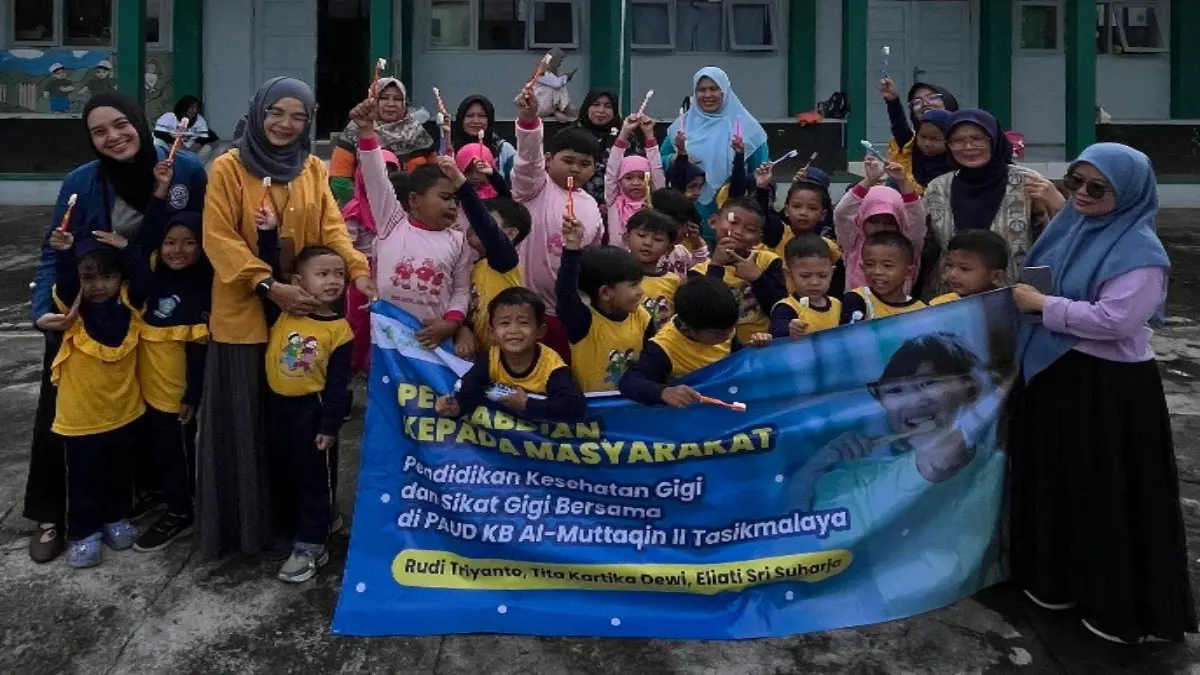 Edukasi Sikat Gigi Sejak Dini Berbuah Hasil, Pemahaman Anak PAUD di Tasikmalaya Melonjak edukasi kesehatan gigi anak usia dini Tasikmalaya