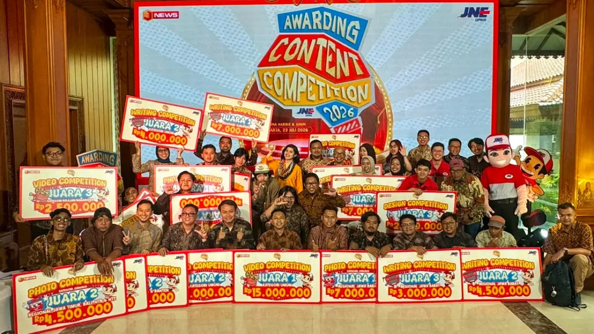 JNE Content Competition 2026 Catat 5.273 Karya, Kompetisi Kreatif Anak Bangsa Makin Kompetitif JNE Content Competition 2026