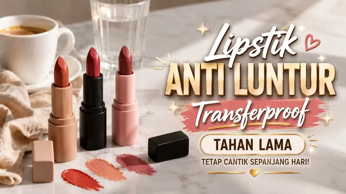 Rekomendasi Lipstik Anti Luntur Terbaik di 2026, Awet Dipakai Seharian! Lipstik Anti Luntur