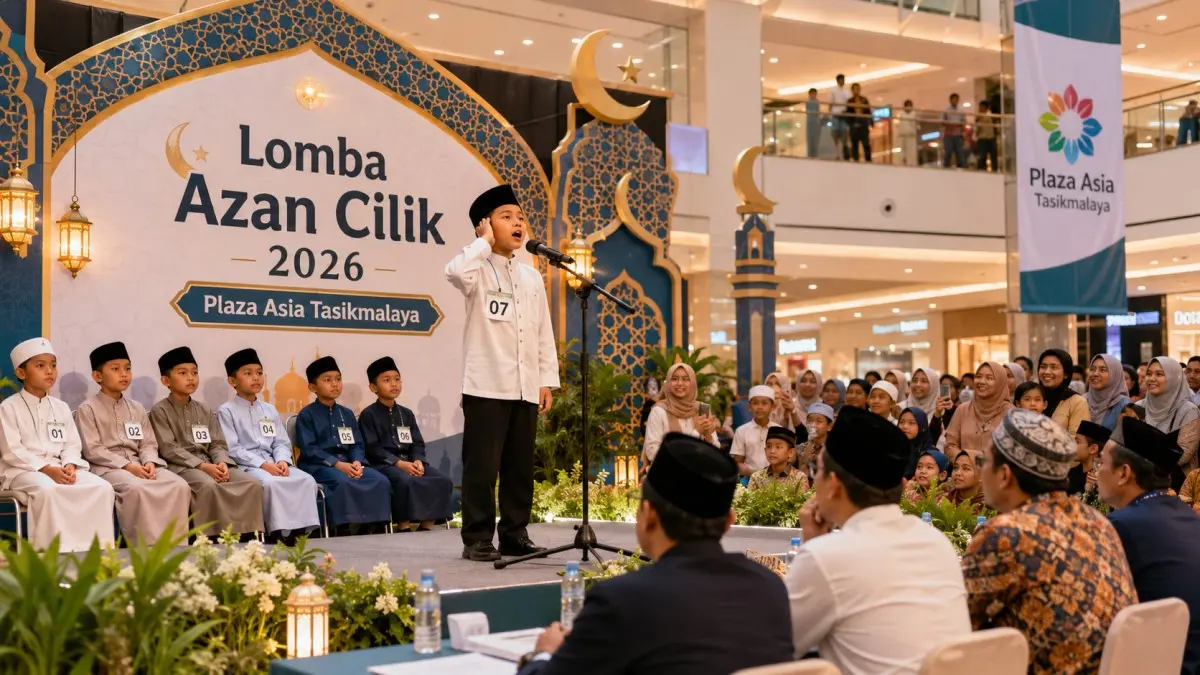 Wadahi Kreativitas dan Edukasi, Plaza Asia Tasikmalaya Akan Gelar Lomba Azan Cilik 2026 Lomba Azan Cilik 2026