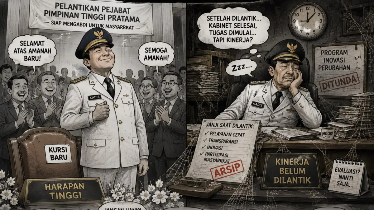 Pelantikan Beberapa Menit, Konsekuensi Bertahun-Tahun! Pelantikan pejabat