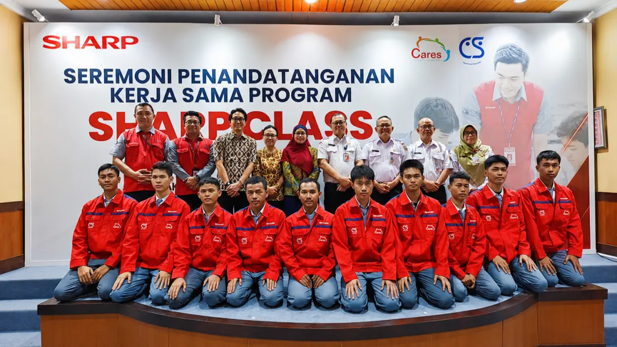 Sharp Indonesia Perluas Program Sharp Class, Perkuat Pendidikan Vokasi dan Cetak SDM Siap Kerja Sharp Class