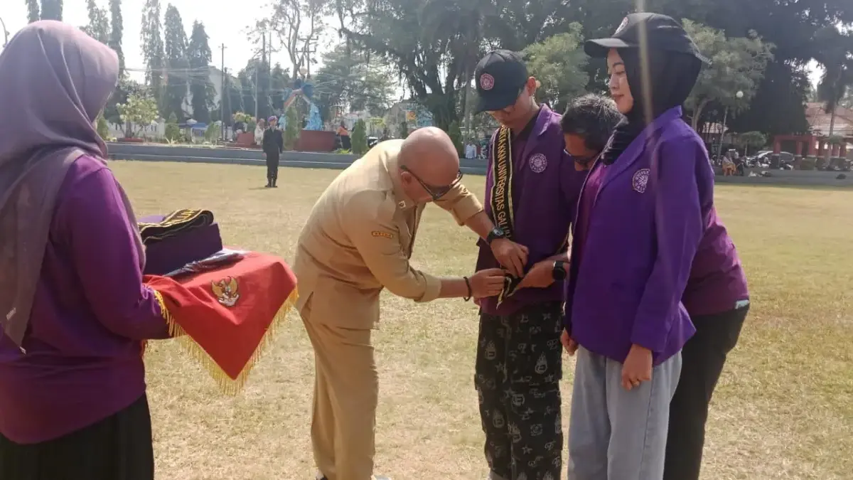 pelepasan mahasiswa KKN Unigal di Pangandaran