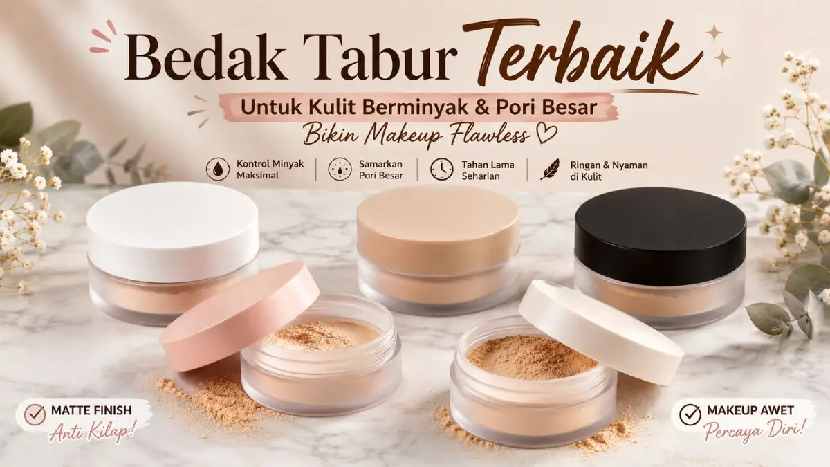 Bedak Tabur untuk Kulit Berminyak