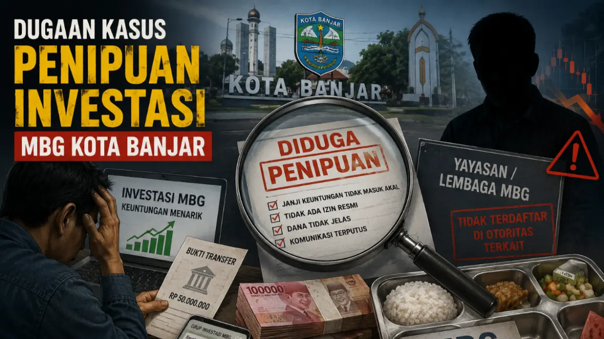 Kasus Dugaan Penipuan Investasi Oknum Anggota DPRD Kota Banjar Terus Disorot Investasi mbg