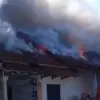 kebakaran gudang air kemasan pangandaran