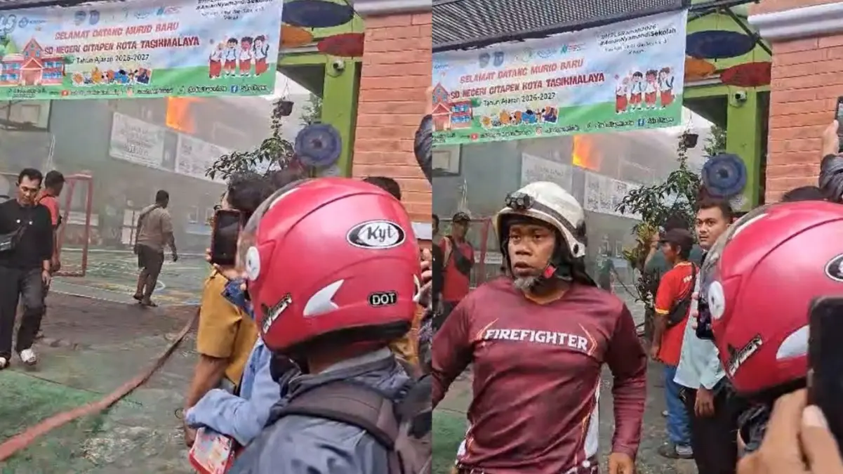 SD Citapen kebakaran