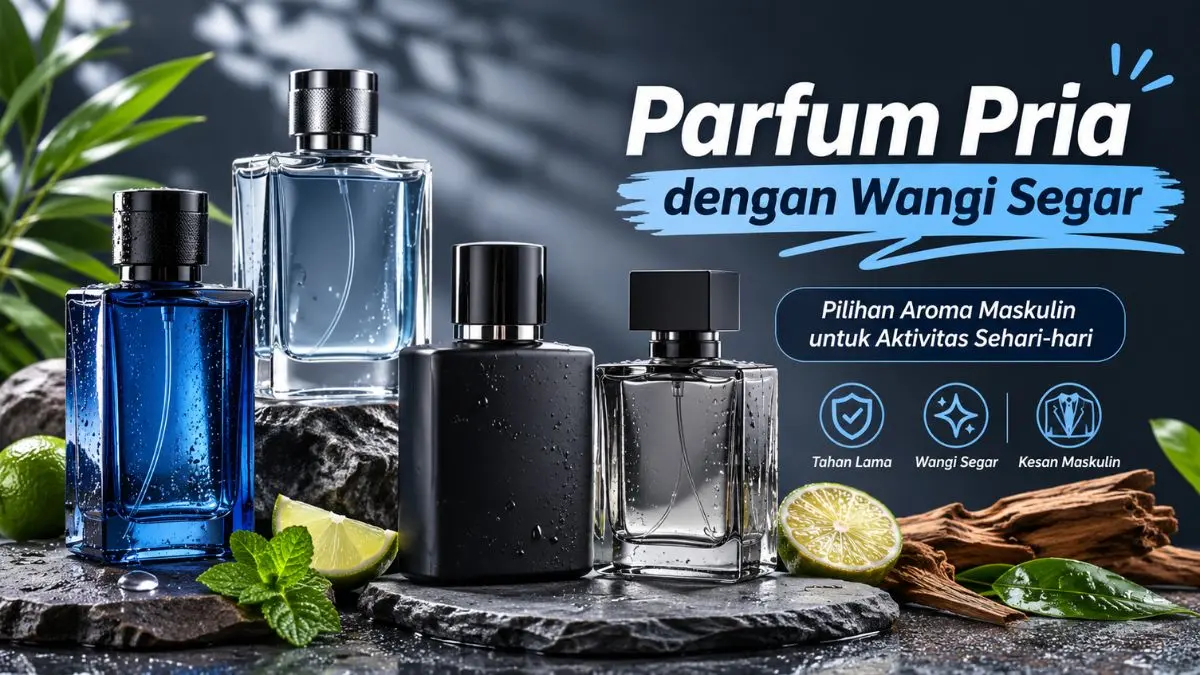 Rekomendasi Parfum Pria dengan Wangi Segar yang Tahan Lama, Mulai Rp30 Ribuan Parfum Pria dengan Wangi Segar
