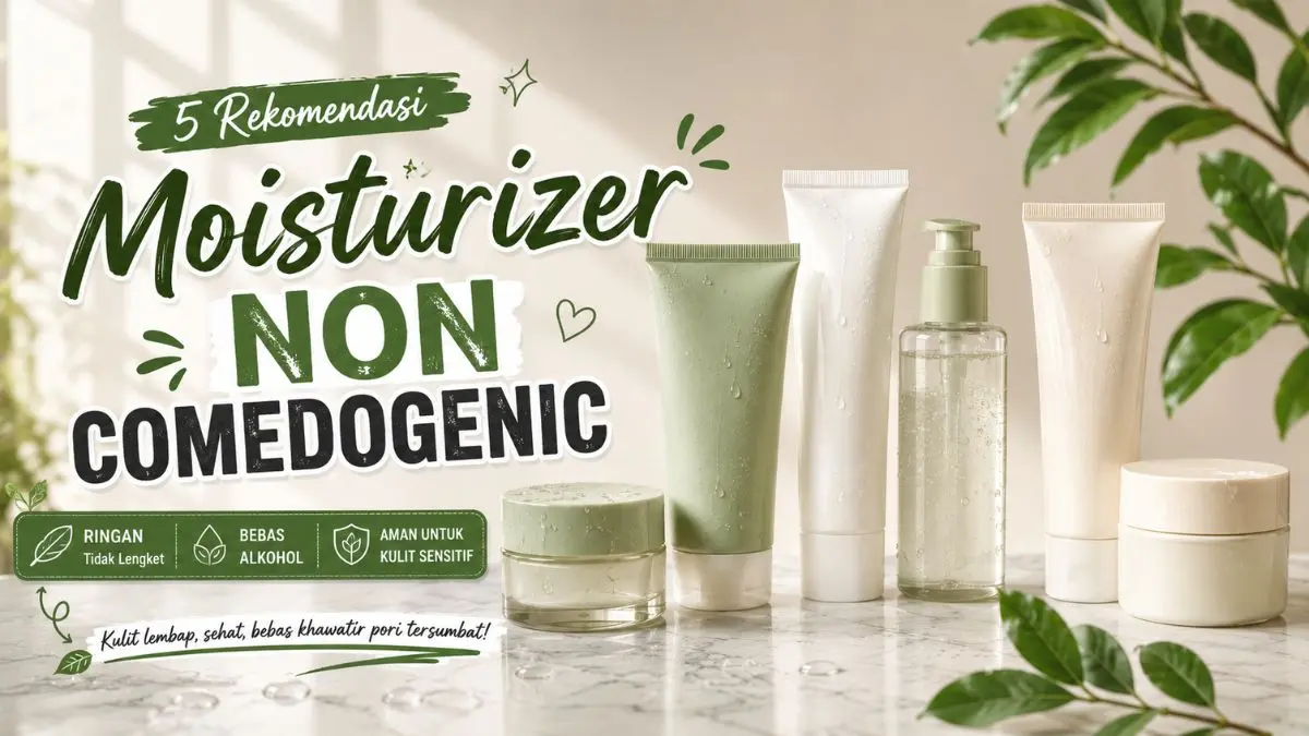 Rekomendasi Moisturizer Non Comedogenic yang Ringan dan Aman untuk Kulit Sensitif Moisturizer Non Comedogenic