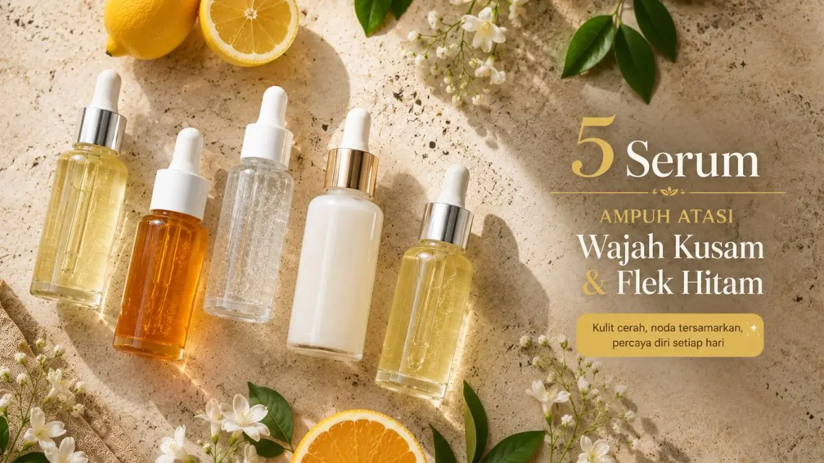 Rekomendasi 5 Serum untuk Wajah Kusam, Harga Mulai Rp20 Ribuan! Serum untuk Wajah Kusam