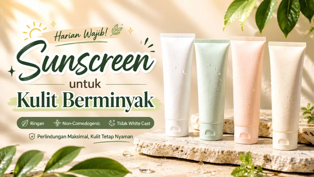 Bingung Cari Sunscreen untuk Kulit Berminyak? Ini 4 Produk yang Cocok Dipakai Setiap Hari! Sunscreen untuk Kulit Berminyak