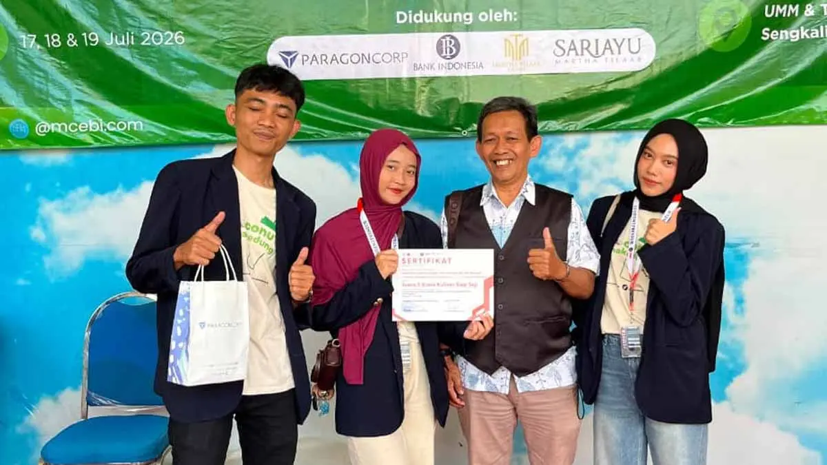 Mahasiswa PTI UMTAS Raih Juara Nasional, Inovasi Minuman Kelapa Buktikan Kuliah Bisa Lahirkan Bisnis Mahasiswa UMTAS juara nasional MCEBI 2026