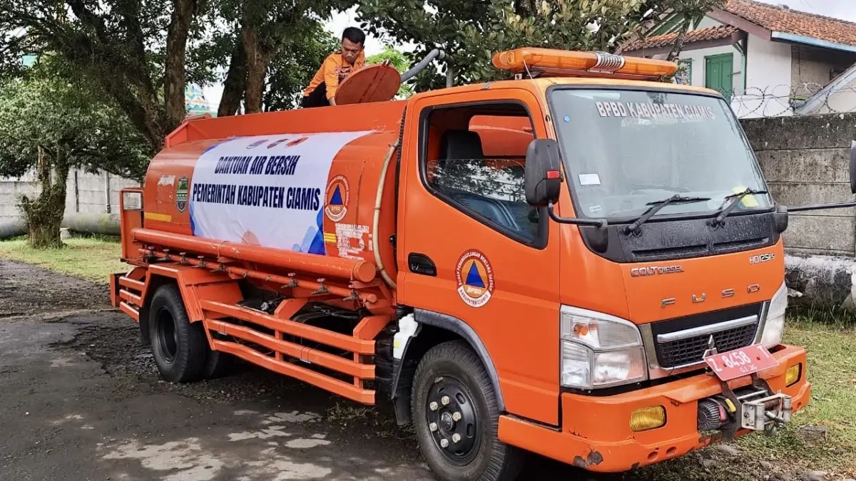 Kecamatan Banjaranyar Paling Terdampak Kekeringan di Kabupaten Ciamis, Ratusan Ribu Liter Air Didistribusikan Kekeringan ciamis