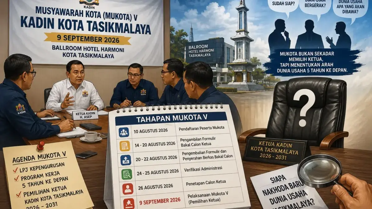 KADIN Kota Tasikmalaya! Kursi Belum Diperebutkan, Tapi Bayangannya Sudah Ada Pemilihan ketua kadin