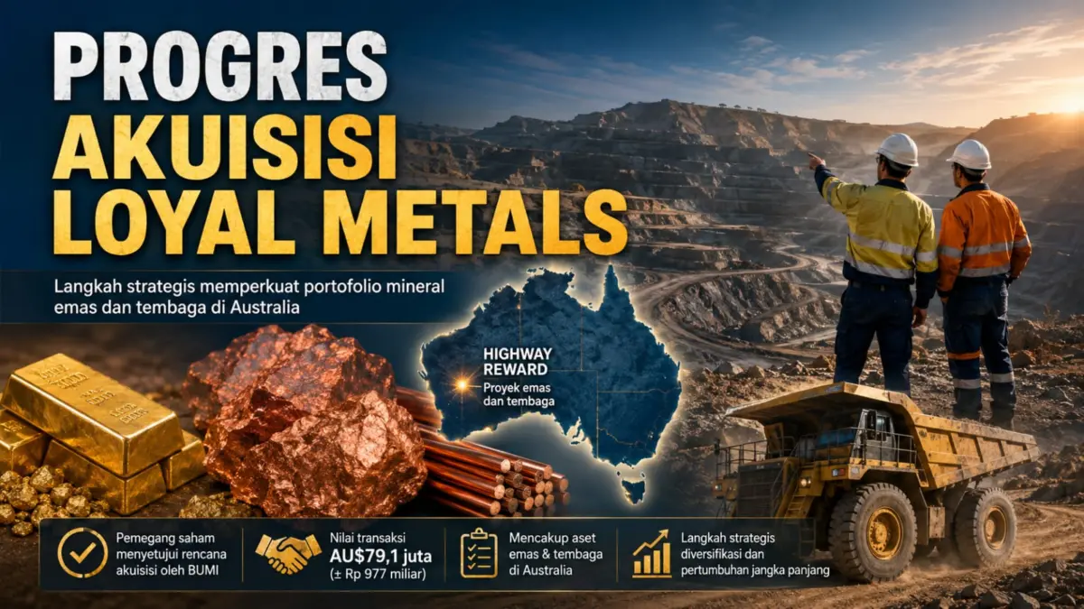 BUMI Perluas Gurita Bisnis Tambang, Akuisisi Loyal Metals Rp 977 Miliar Disetujui Akuisisi Loyal Metals