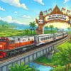 jalur kereta api Wisata Pangandaran