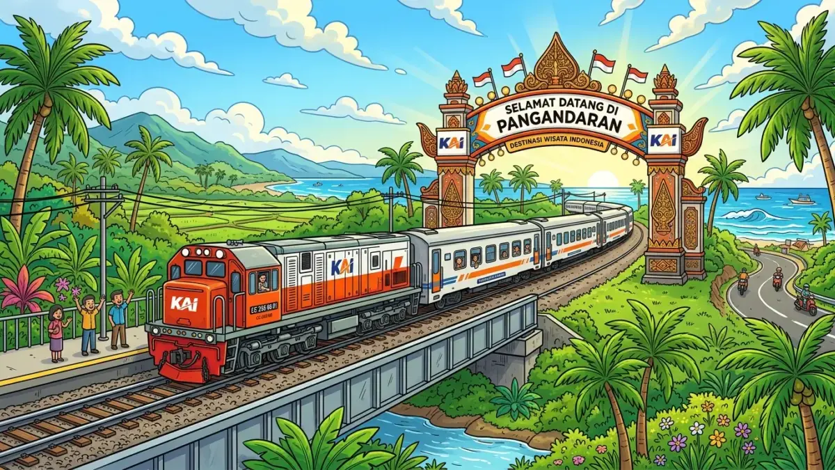Aktivasi Jalur Kereta Api ke Pangandaran Masih Wacana, Realisasinya Dipercaya Bisa Mendongkrak Kunjungan Wisa jalur kereta api Wisata Pangandaran