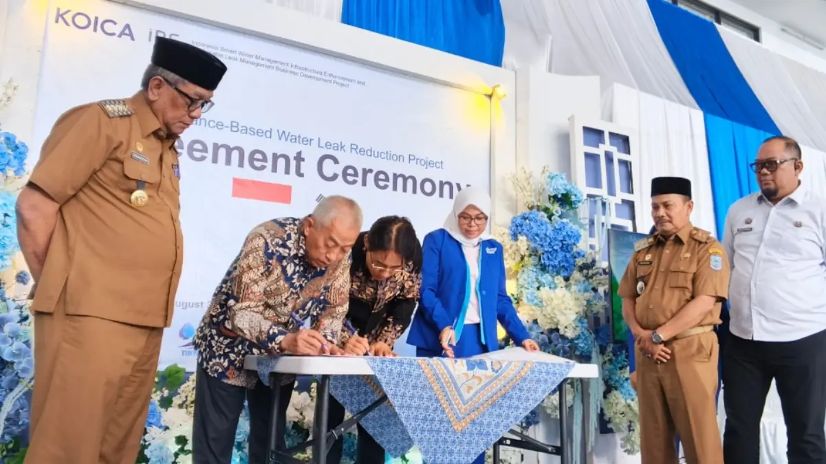 Gandeng Perusahaan Korea Tekan Kebocoran Pipa Air Bersih di Kota Banjar Kerja sama