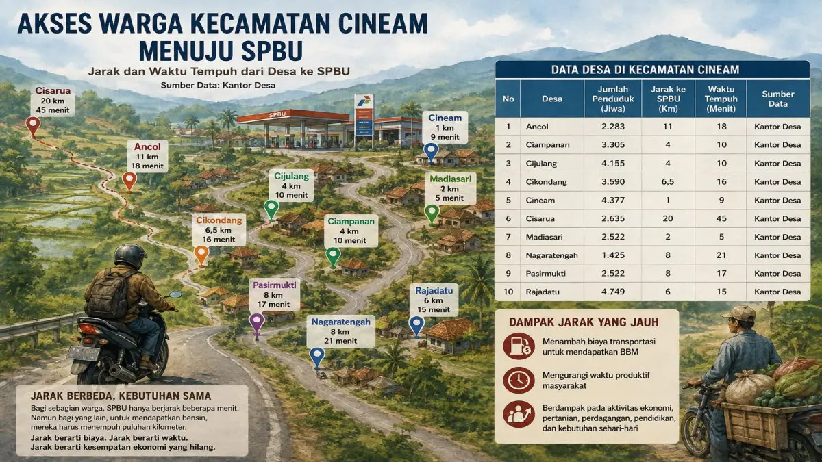 Warga Cisarua Tasikmalaya Harus Tempuh 20 Kilometer untuk Beli BBM! warga Cisarua tempuh 20 kilometer ke SPBU